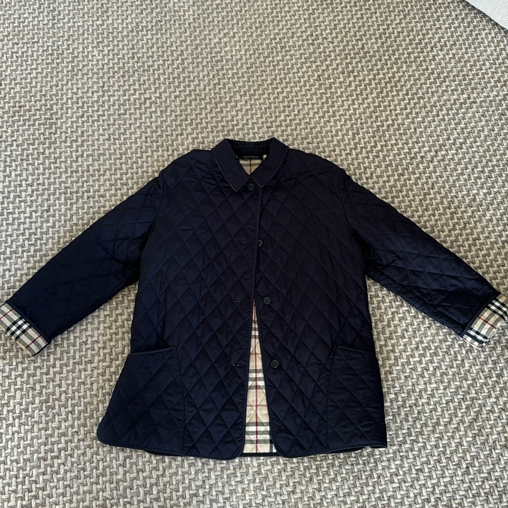 Burberry Quilted Jacket in Midnight (Navy)